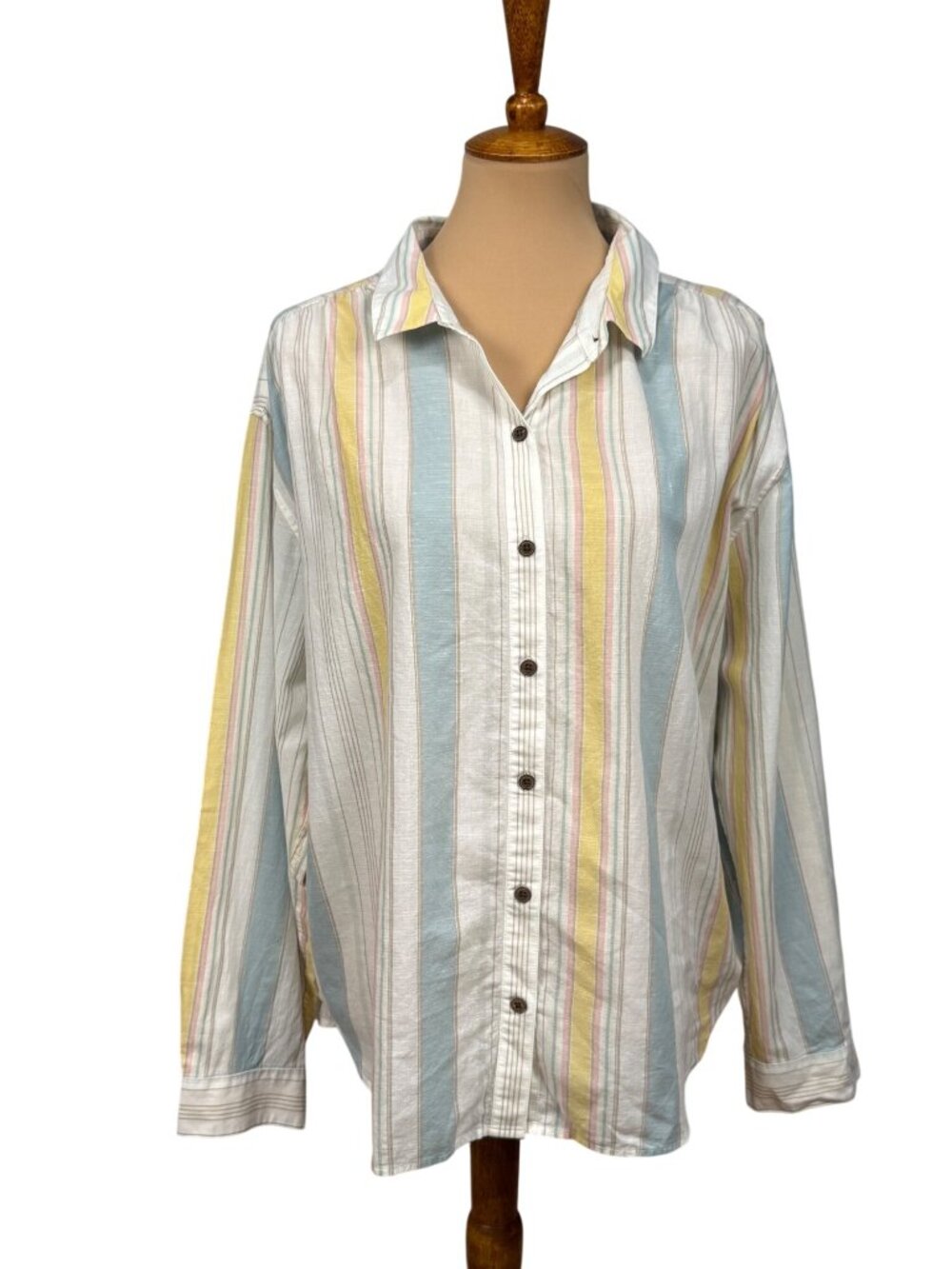Patagonia Women's Lightweight A/C Boyfriend Shirt Organic Cotton Hemp Size Large